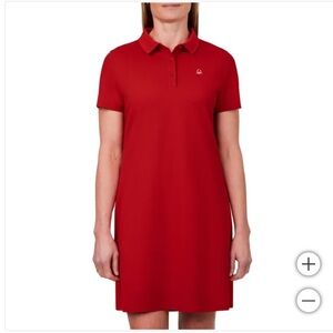 UNITED COLORS OF BENETTON RED Polo Dress size M NWT